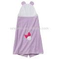 Children's Hooded Bath Towel Wrap "Amanda Panda", Cotton Baby Shower Gift for Toddle Infant Girls and Boys,Keeping Baby Warm